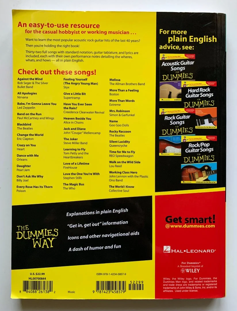 Acoustic Rock Guitar Songs for Dummies - миниатюра 3
