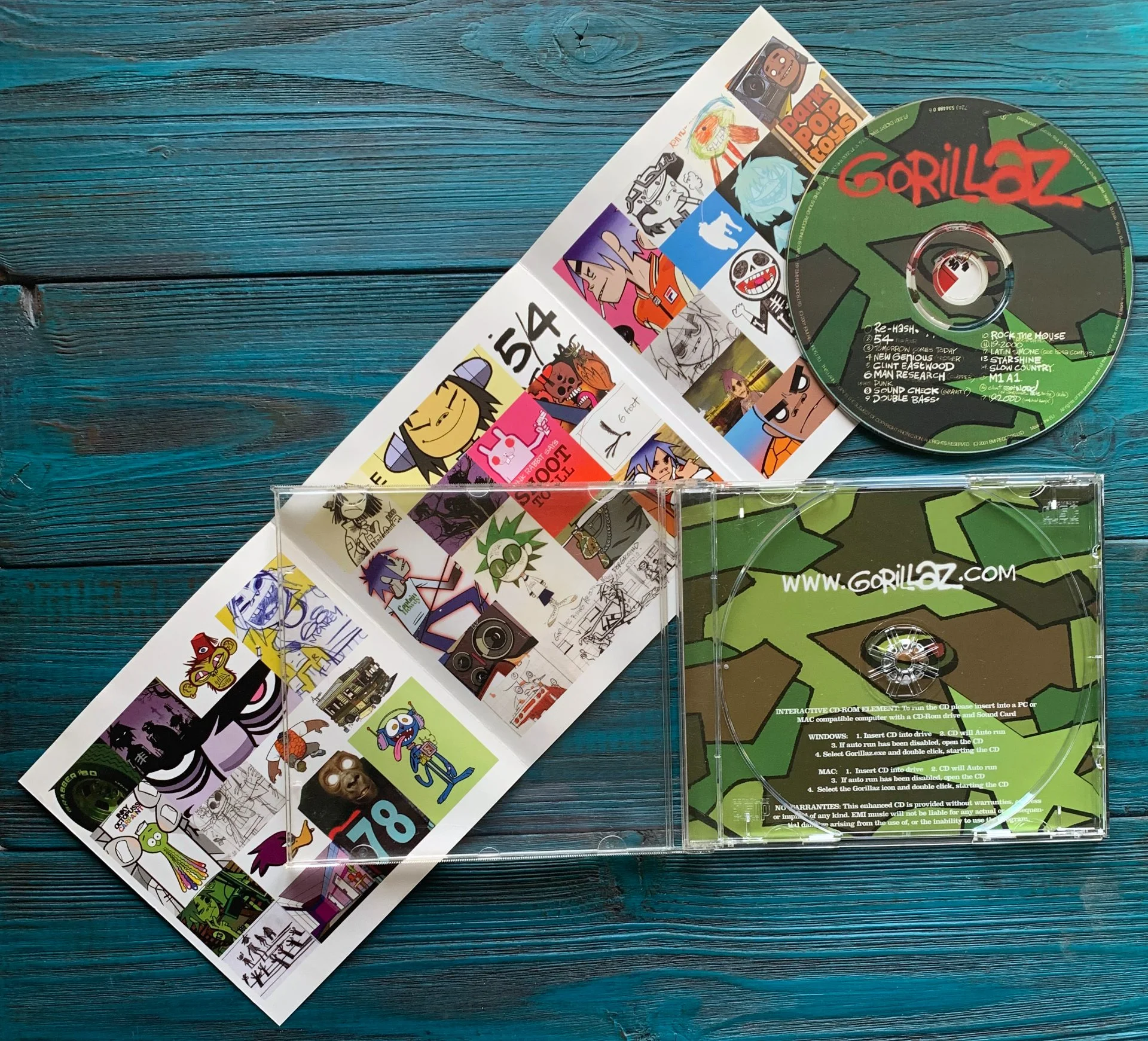 GORILLAZ – Gorillaz, 2001 CD - миниатюра 3