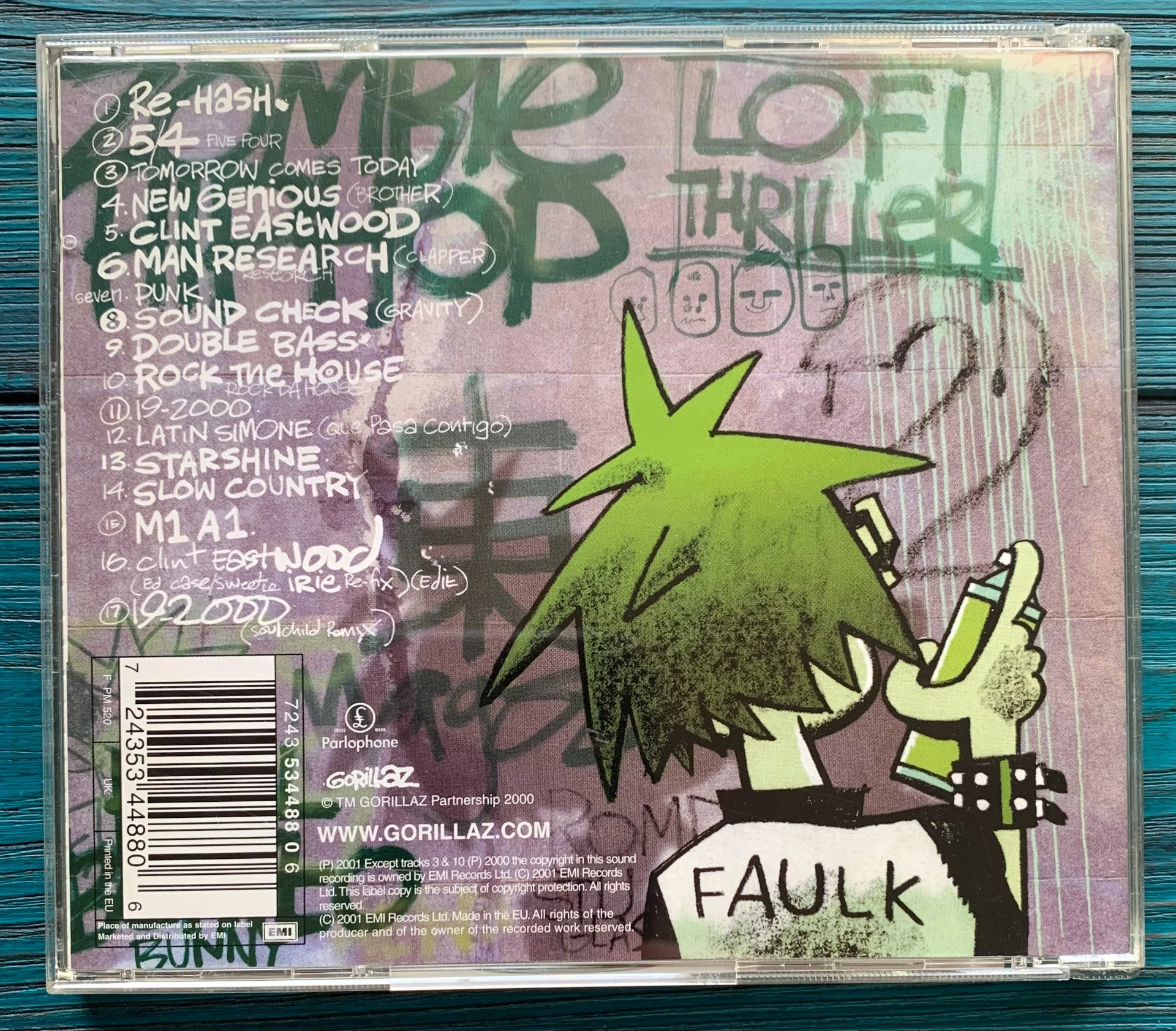 GORILLAZ – Gorillaz, 2001 CD - миниатюра 4