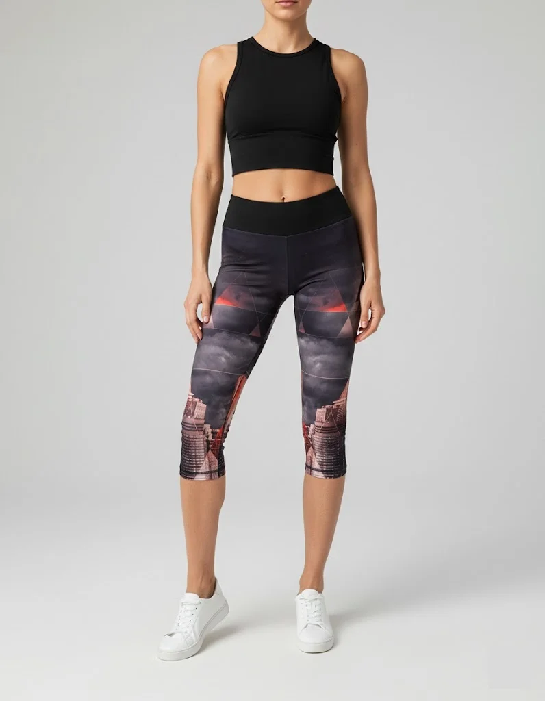 Легинсы для фитнеса adidas укороченные S - изображение 1