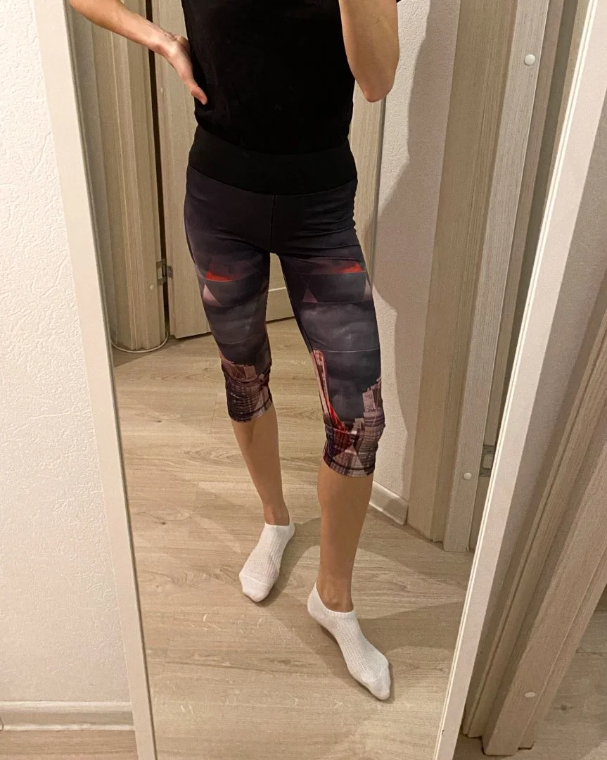 Легинсы для фитнеса adidas укороченные S - миниатюра 2