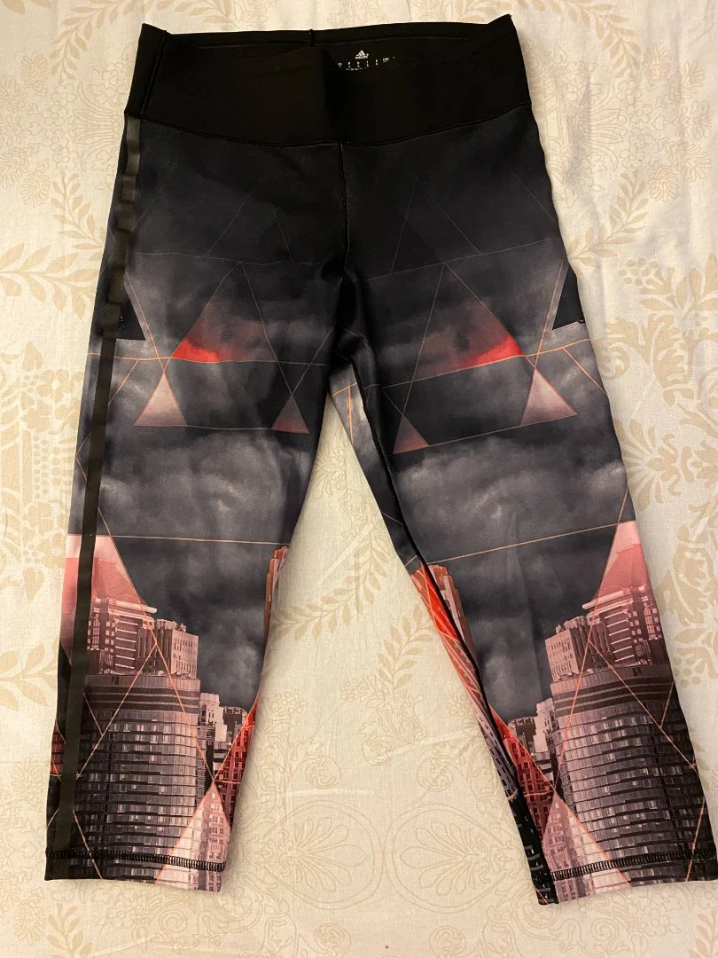 Легинсы для фитнеса adidas укороченные S - миниатюра 3