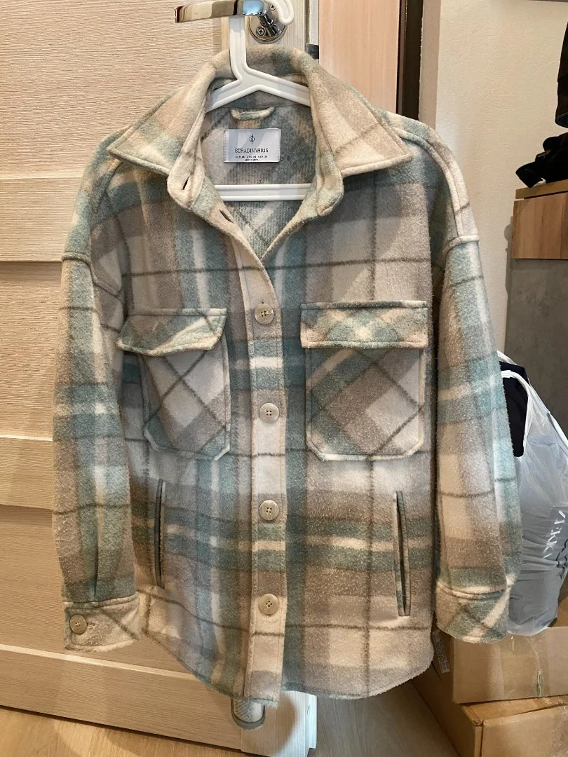 Куртка-рубашка stradivarius xs-s-m - миниатюра 3