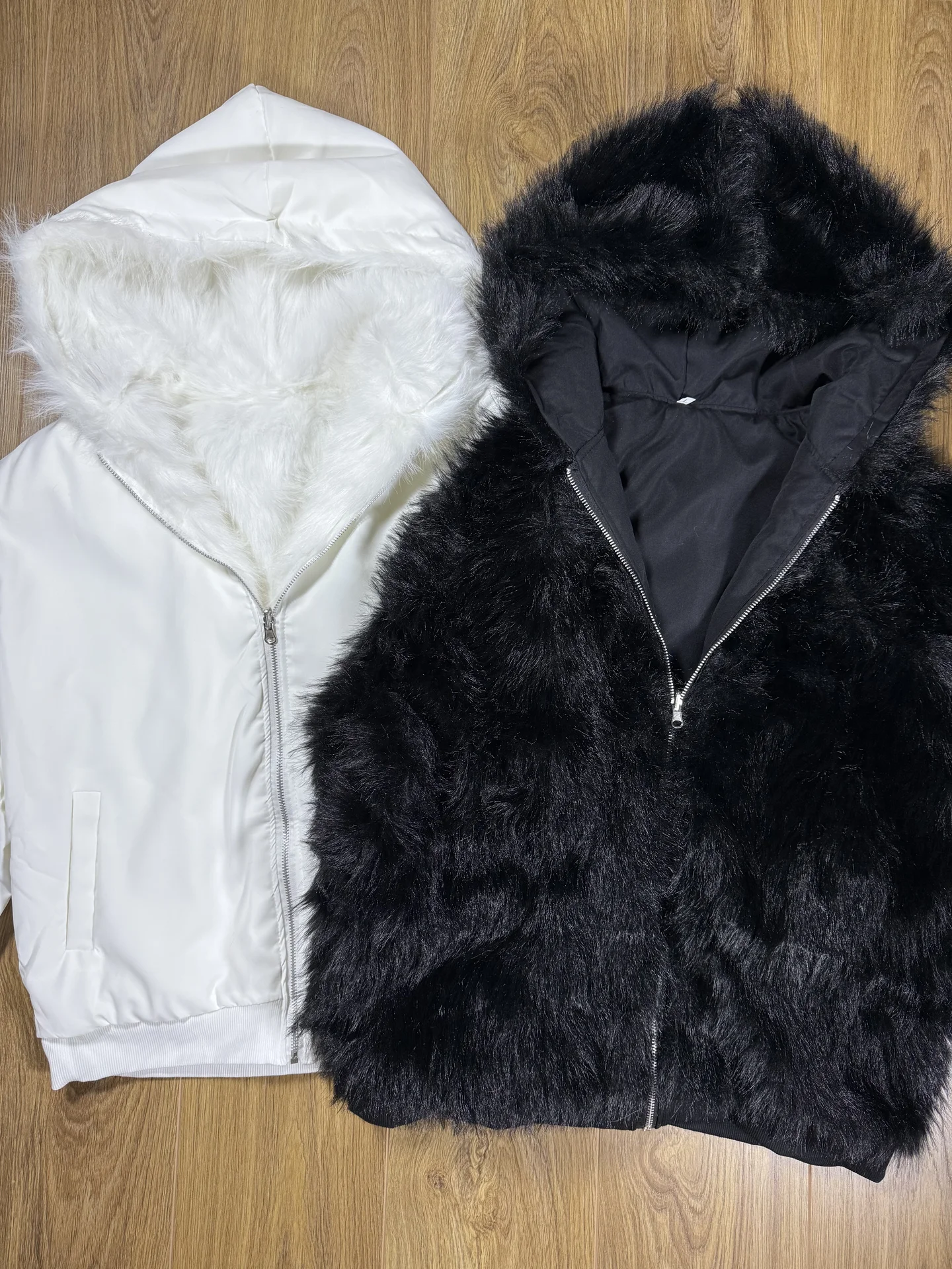 Двухсторонняя зип Худи Rick Owen's type - миниатюра 2