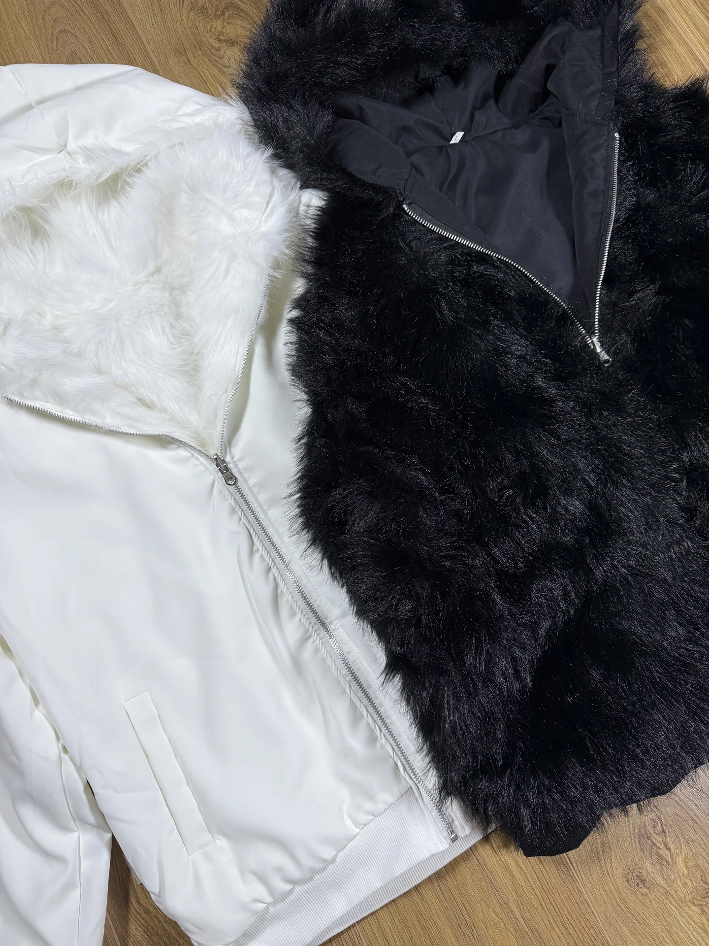 Двухсторонняя зип Худи Rick Owen's type - миниатюра 3