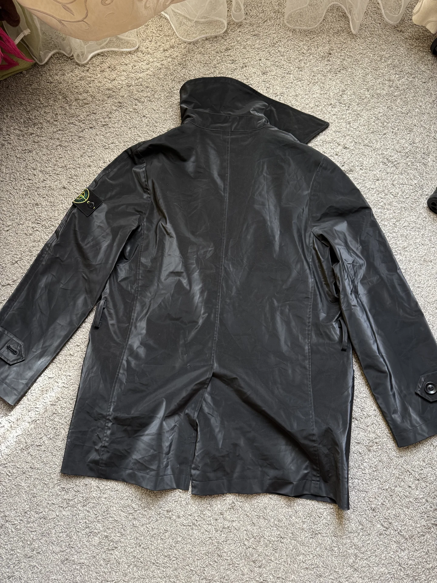 Куртка vintage stone island nylon coat - миниатюра 5