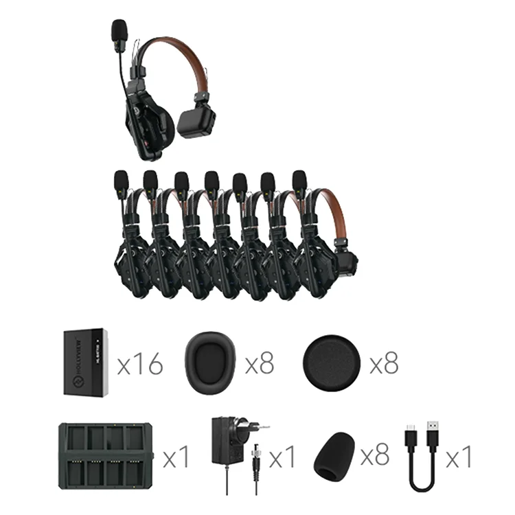 Hollyland Solidcom C1 HUB8S Pro 8 абонентов + база - миниатюра 2