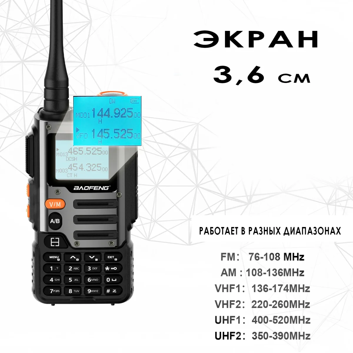 Двухдиапазонная рация Baofeng UV-K68 - миниатюра 4