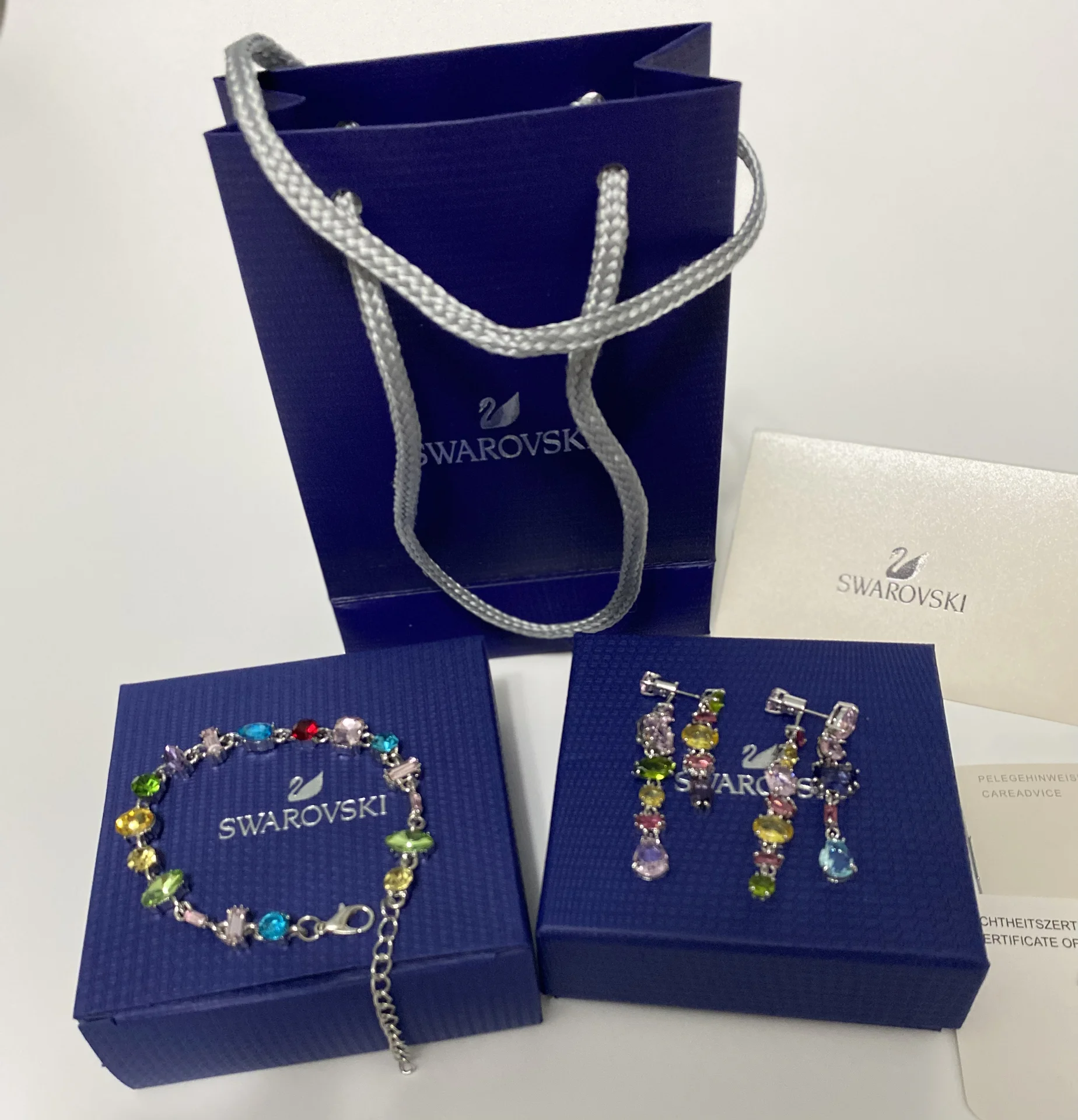 Серьги браслет Swarovski новые
