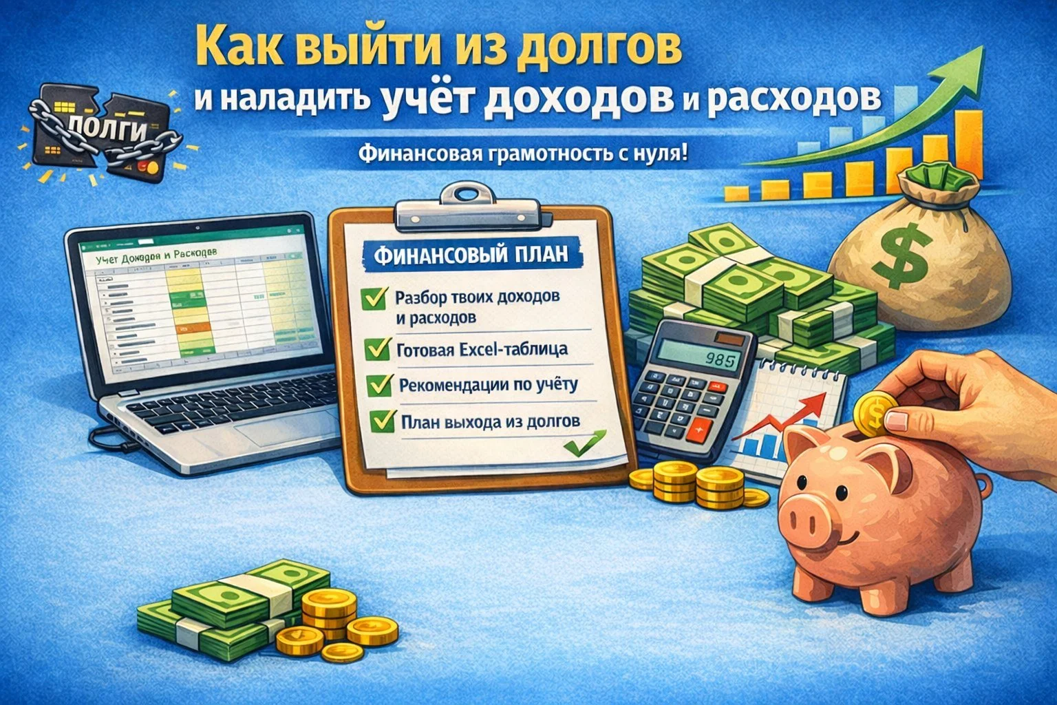 Финансовая грамотность с нуля — Помогу навести порядок в финансах и выйти из долгов - изображение 1