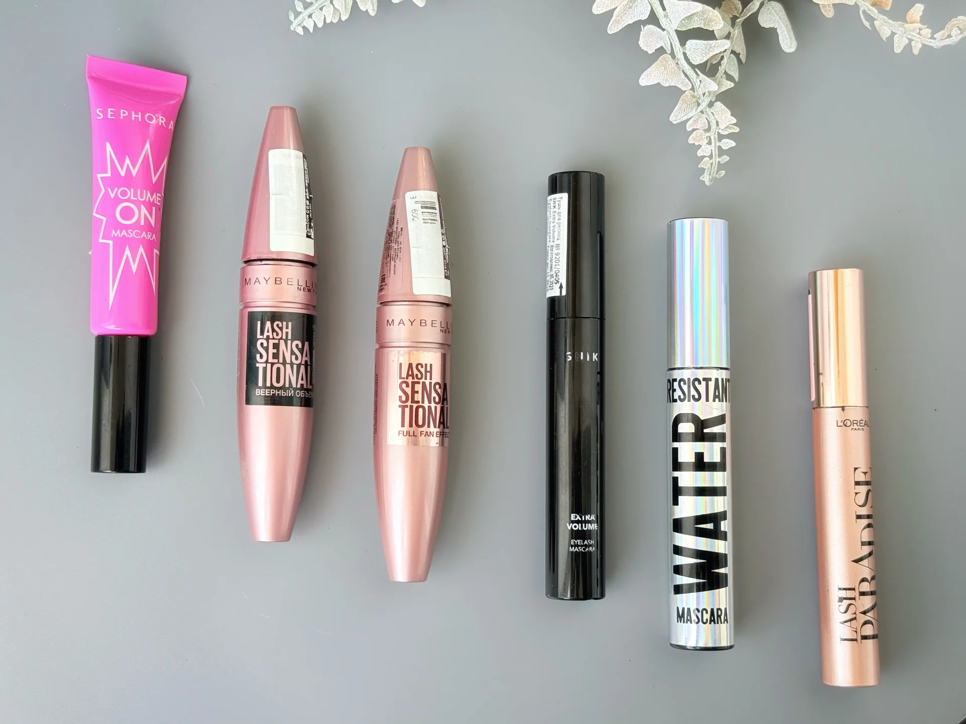 Пустые флаконы от туши для ресниц Maybelline - миниатюра 2