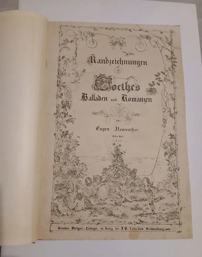 Старая книга (1829 г) на немецком с иллюстрациями на каждой странице - изображение 1