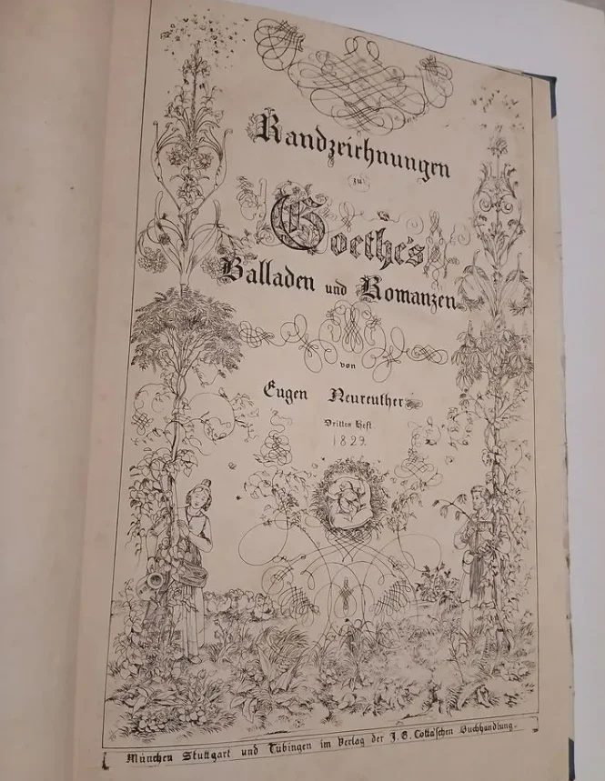 Старая книга (1829 г) на немецком с иллюстрациями на каждой странице - миниатюра 4