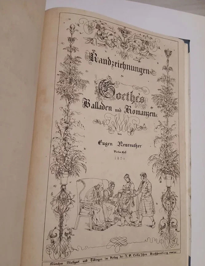 Старая книга (1829 г) на немецком с иллюстрациями на каждой странице - миниатюра 5