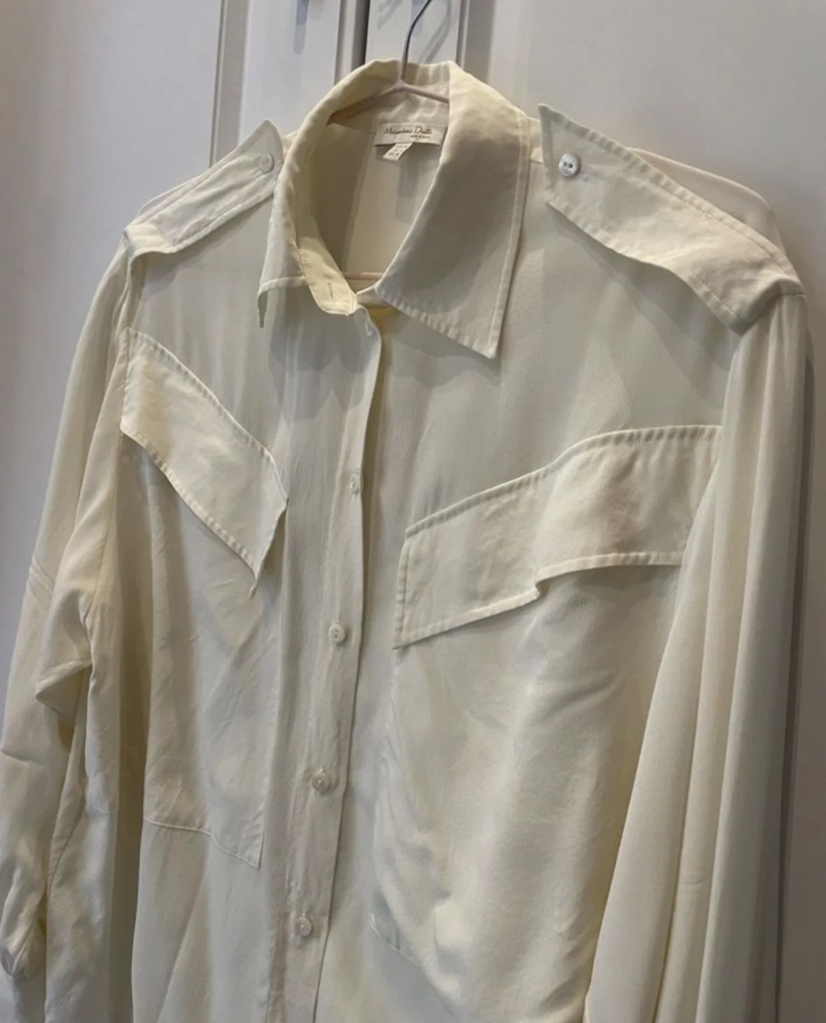 Massimo dutti шёлковая блуза - миниатюра 5