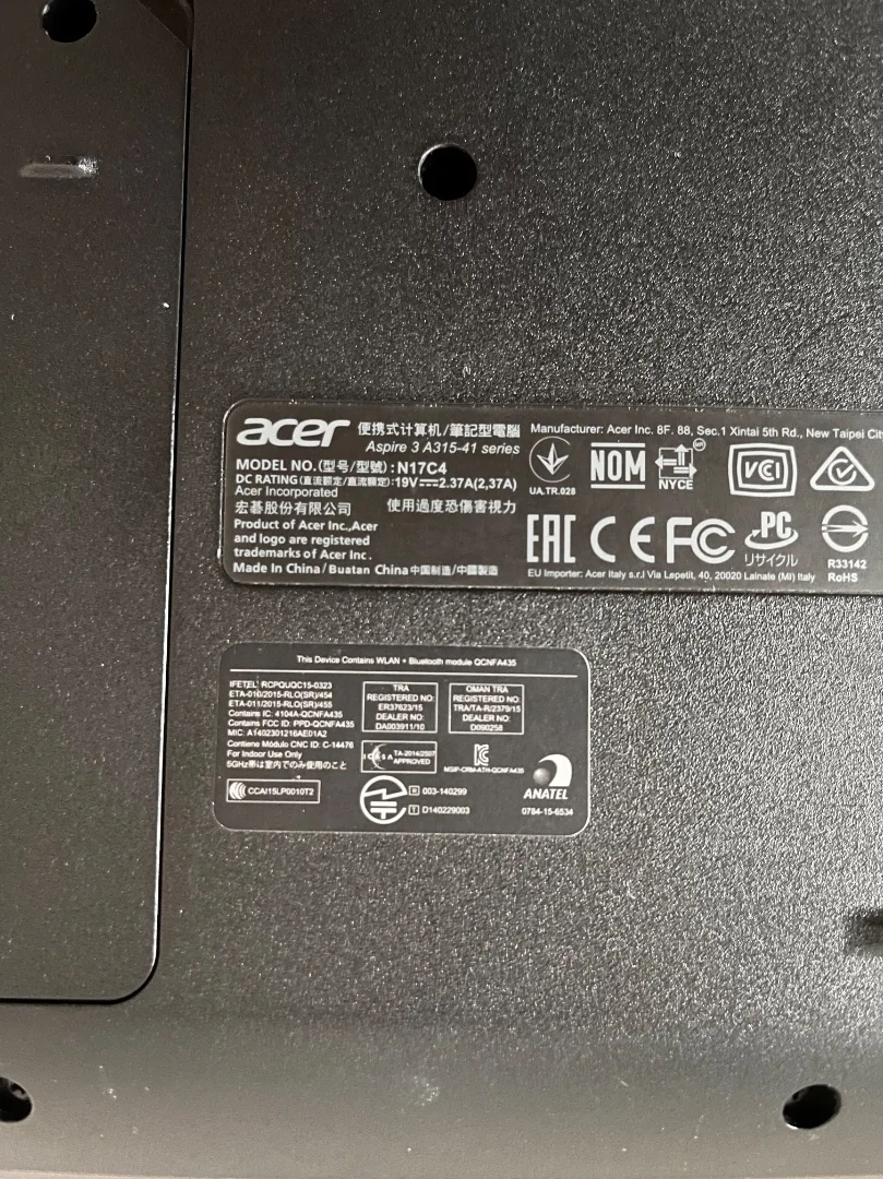Ноутбук Acer Aspire 3 A315-41 - миниатюра 4