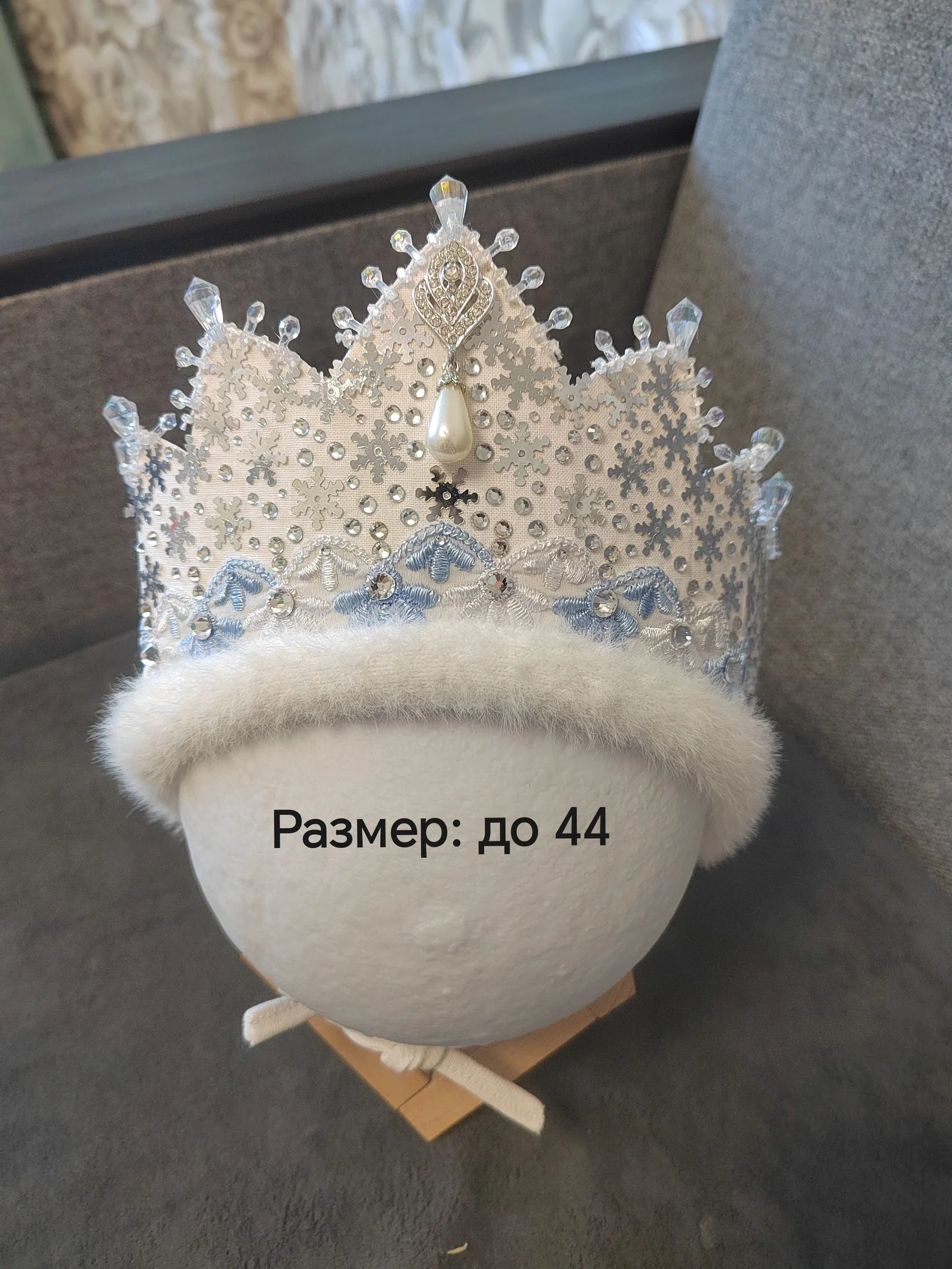 Наряд снегурочки 62-68 - миниатюра 3