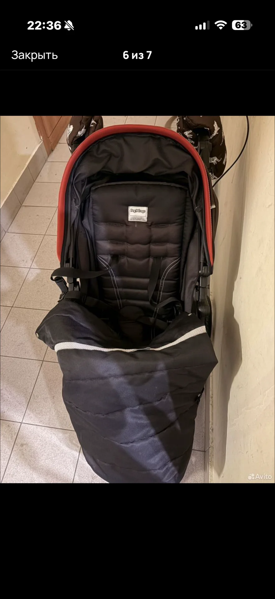 Коляска итальянская peg Perego 2 в 1 - миниатюра 5