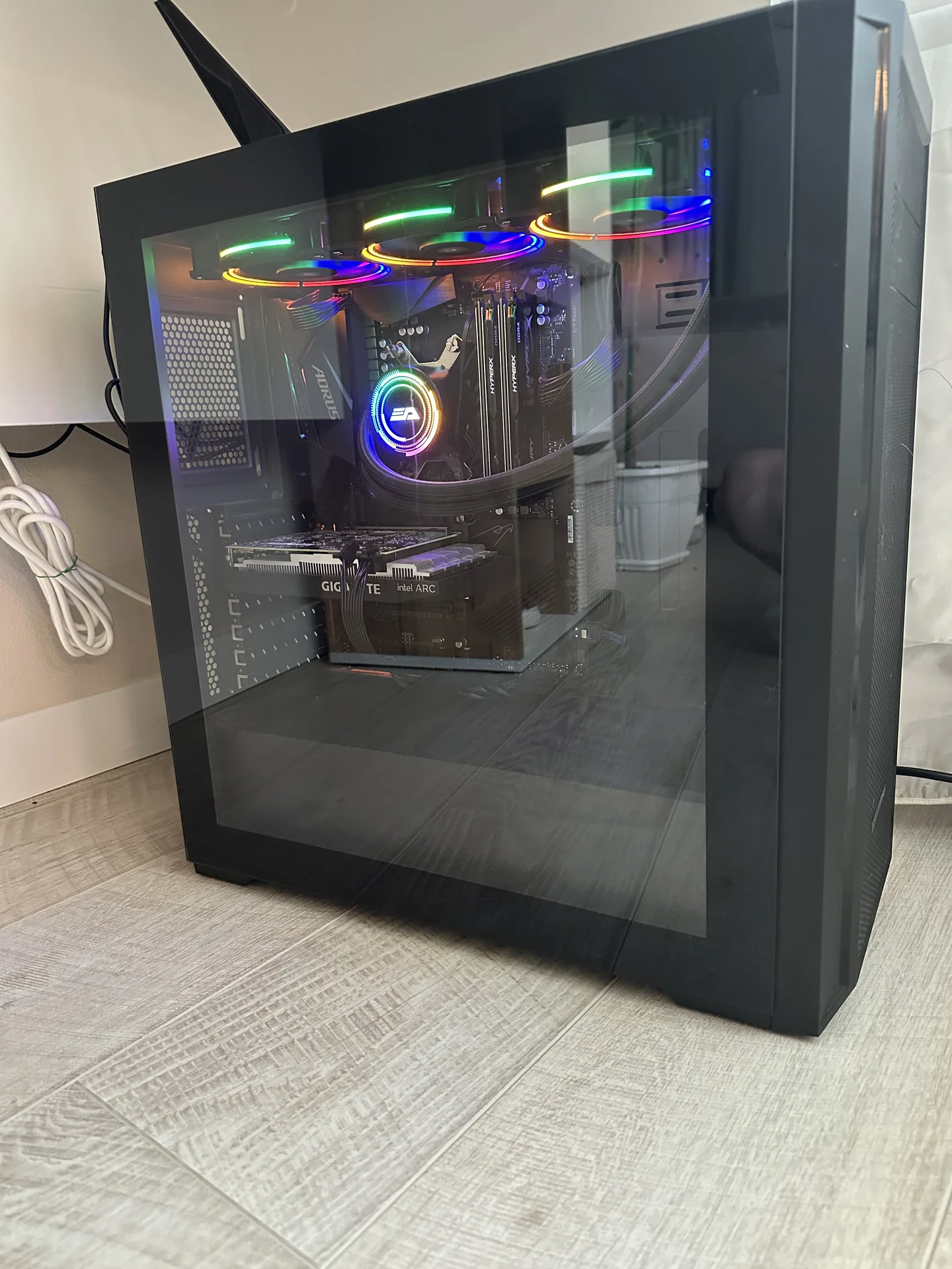 Пк Ryzen 5700X,DDR4 32Gb,2x240 ssd, Intel arc A380 - изображение 1