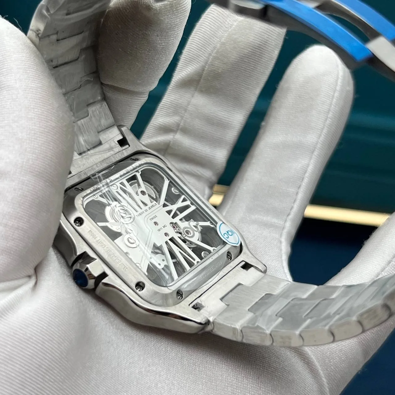 Часы Cartier Santos skeleton - миниатюра 2
