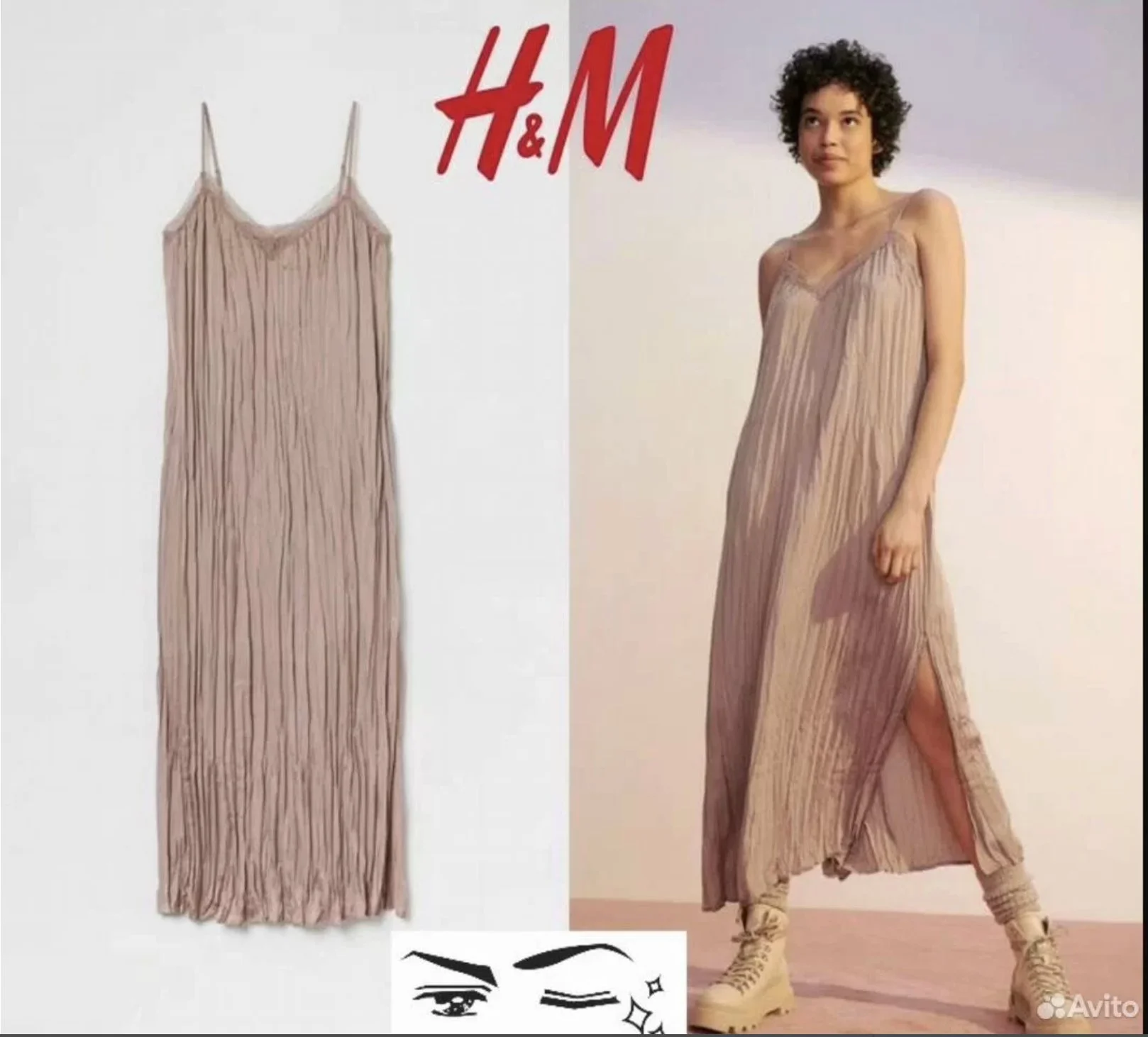Платье H&M с кружевом оригинал - миниатюра 5