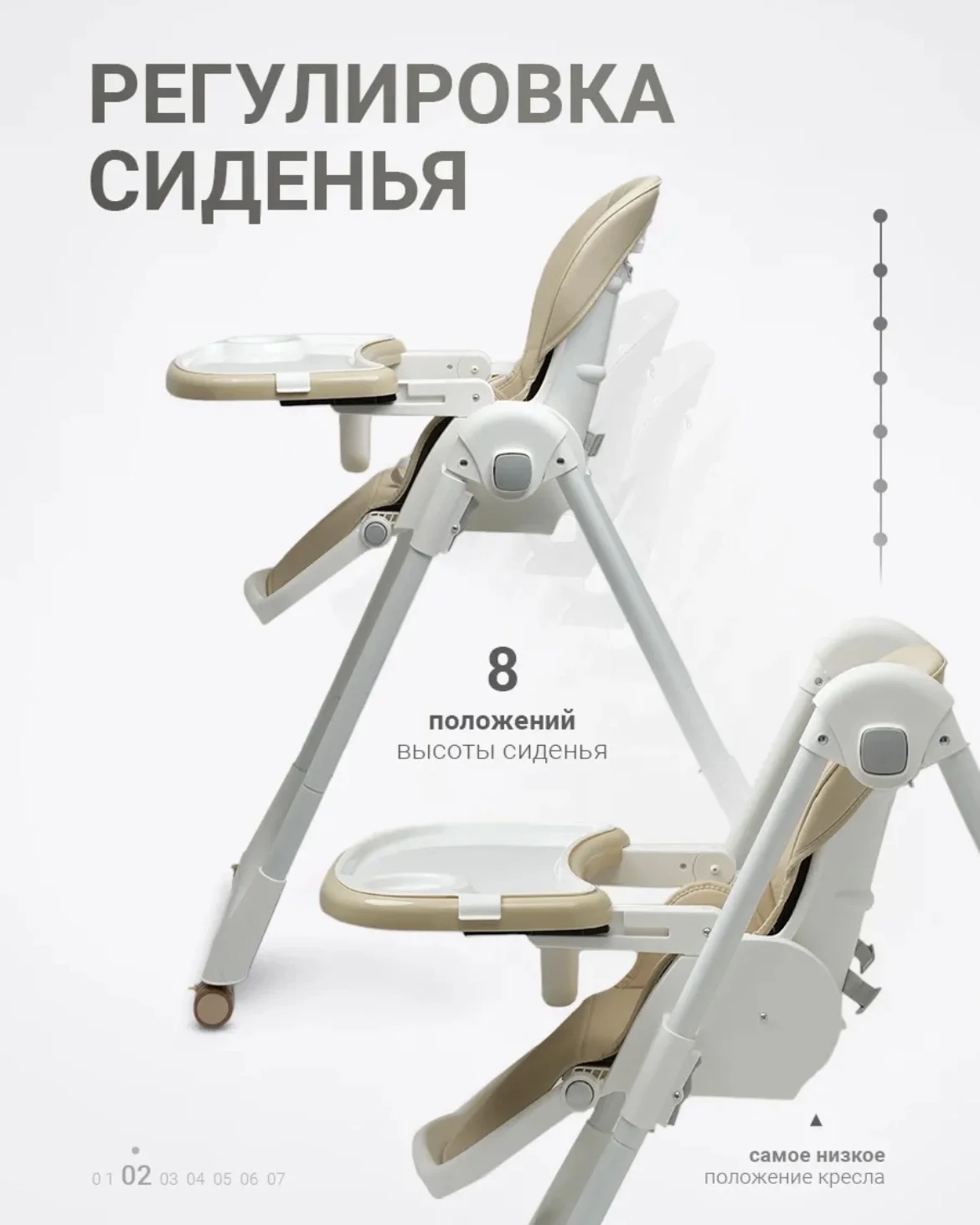 Детский стульчик для кормления UNO - миниатюра 2