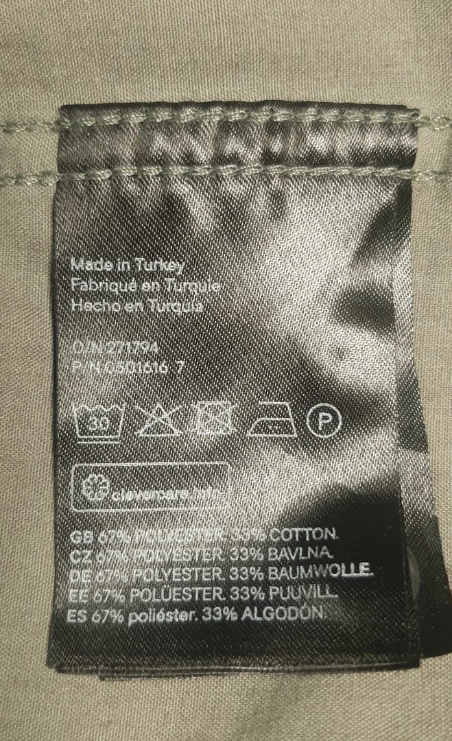 Рубашка хаки H&M на мальчика - миниатюра 6