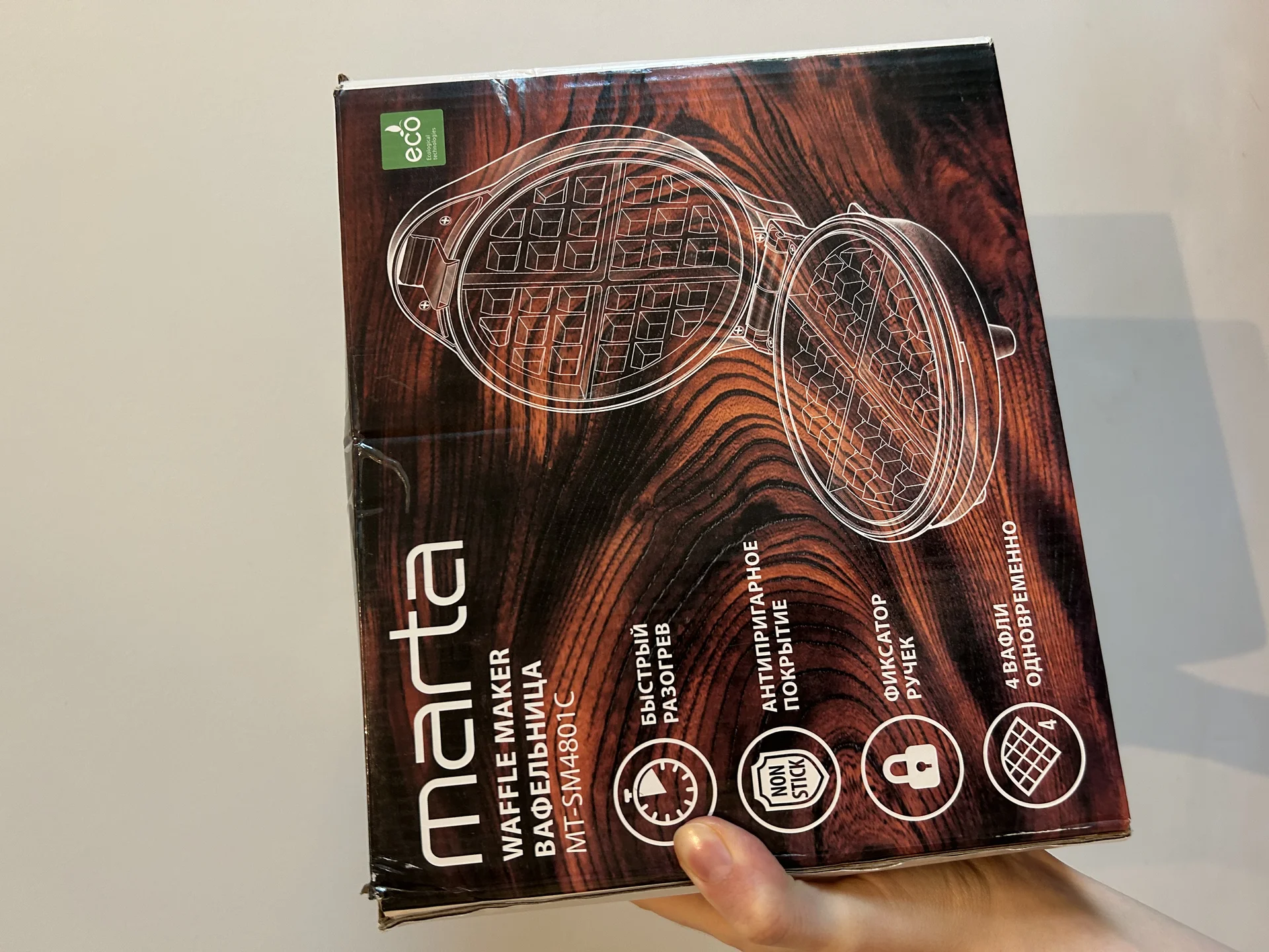 Электрическая вафельница Marta - миниатюра 3