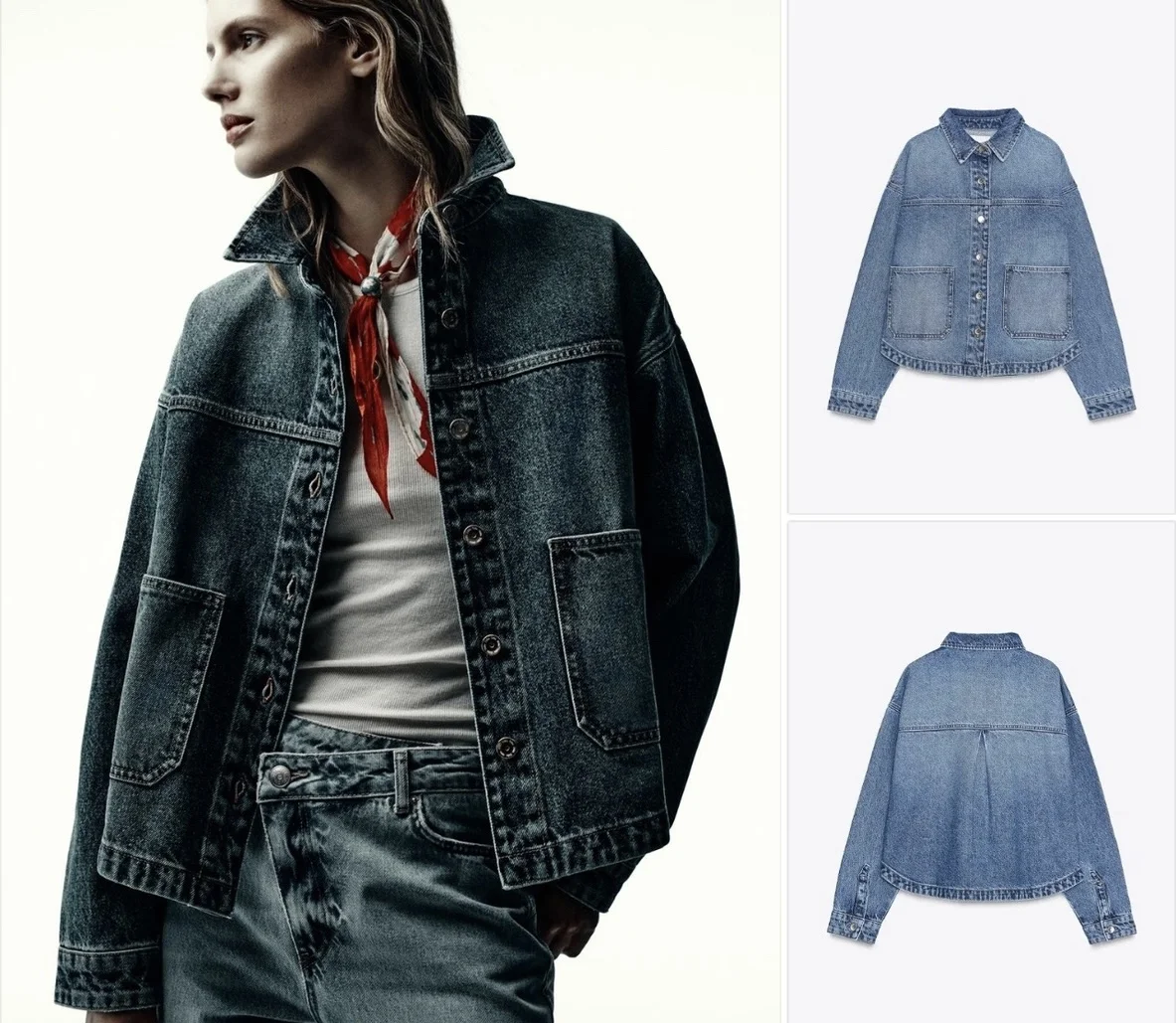 Джинсовая куртка Zara s Овер новая - изображение 1