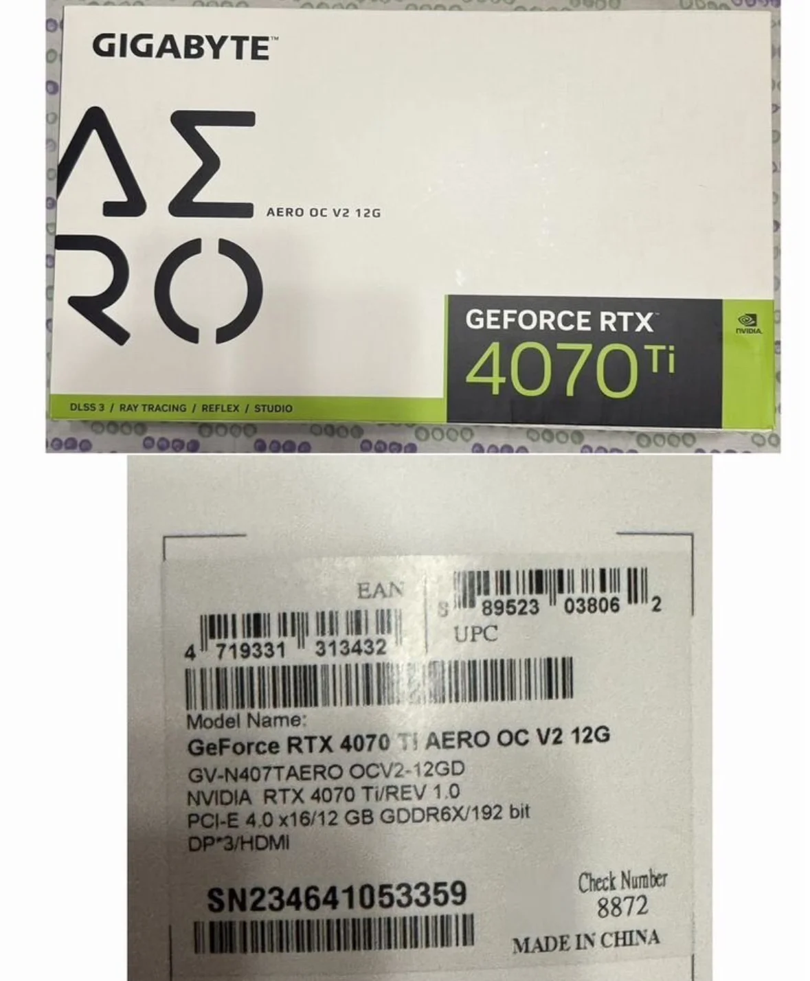 Видеокарта GeForce RTX 4070ti Aero OC 12 гб - миниатюра 2