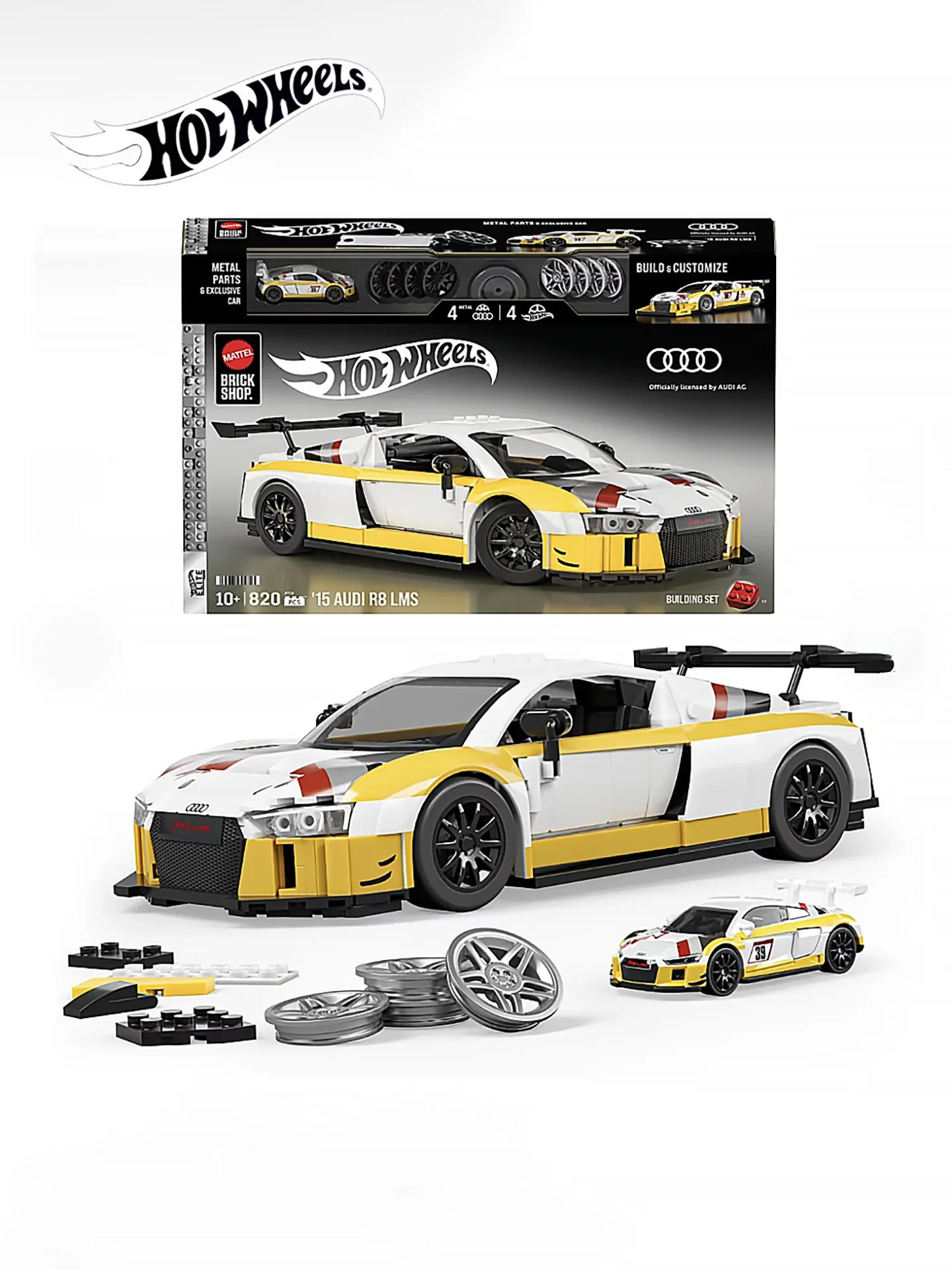 Hot Wheels Brick Shop Mattel Audi R8 - изображение 1