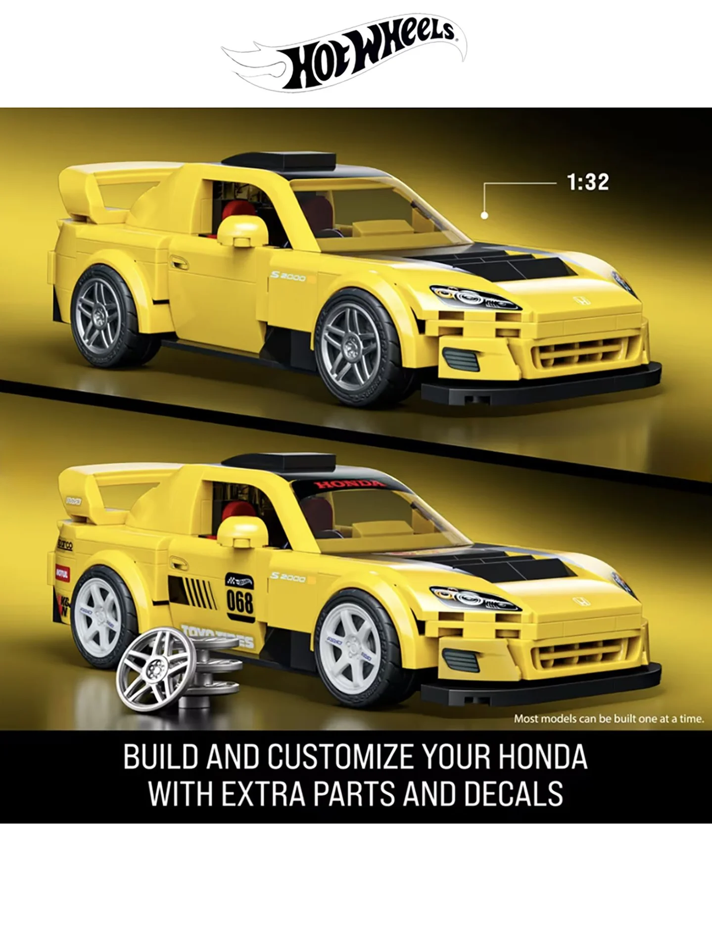 Hot wheels Brick Shop Honda S2000 Mattel - миниатюра 2