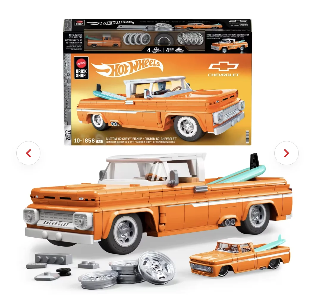Hot wheels brick shop chevy pickup Mattel 1:16 - изображение 1