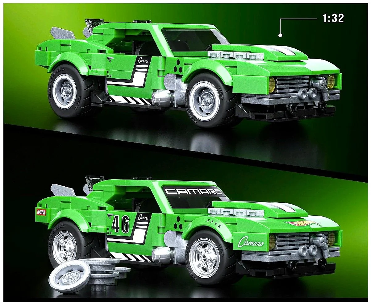 Hot Wheels Brick Shop Chevrolet Camaro 1:32 - миниатюра 3