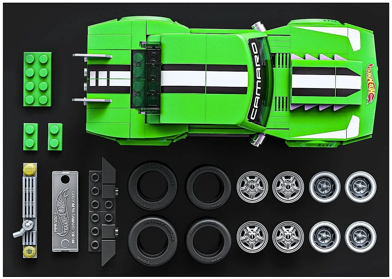 Hot Wheels Brick Shop Chevrolet Camaro 1:32 - миниатюра 5