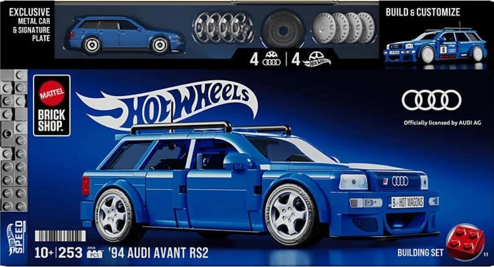 Hot Wheels Mattel Brick Shop Audi RS2 1:32 - изображение 1