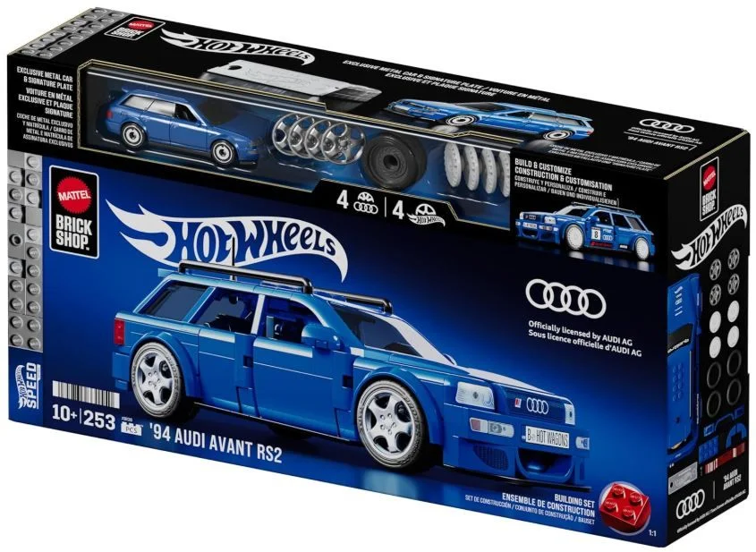Hot Wheels Mattel Brick Shop Audi RS2 1:32 - миниатюра 2