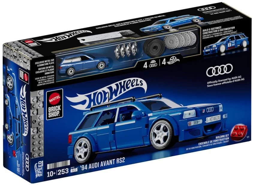 Hot Wheels Mattel Brick Shop Audi RS2 1:32 - миниатюра 3
