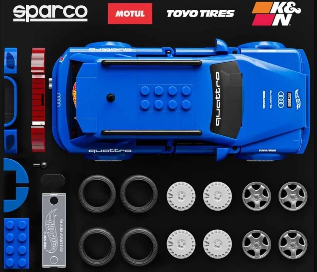 Hot Wheels Mattel Brick Shop Audi RS2 1:32 - миниатюра 4