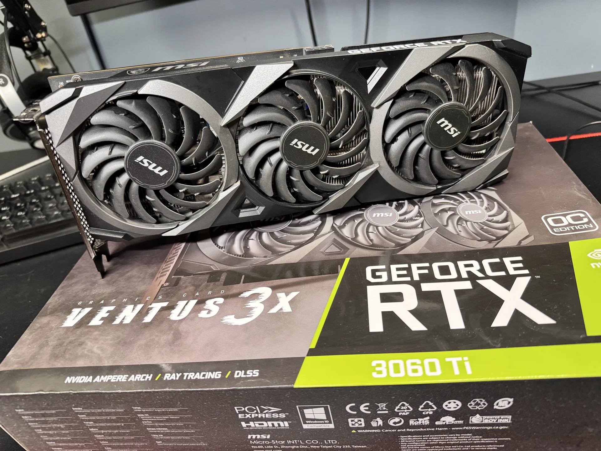 Видеокарта 3060ti msi ventus 3x - изображение 1