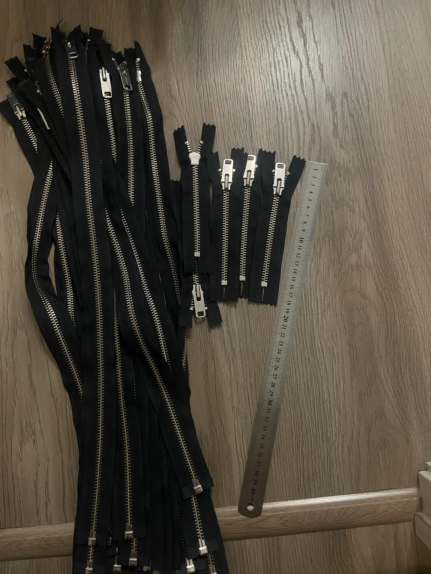 Молния неразъёмная YKK тип 8, 16см, цвет графит - миниатюра 4