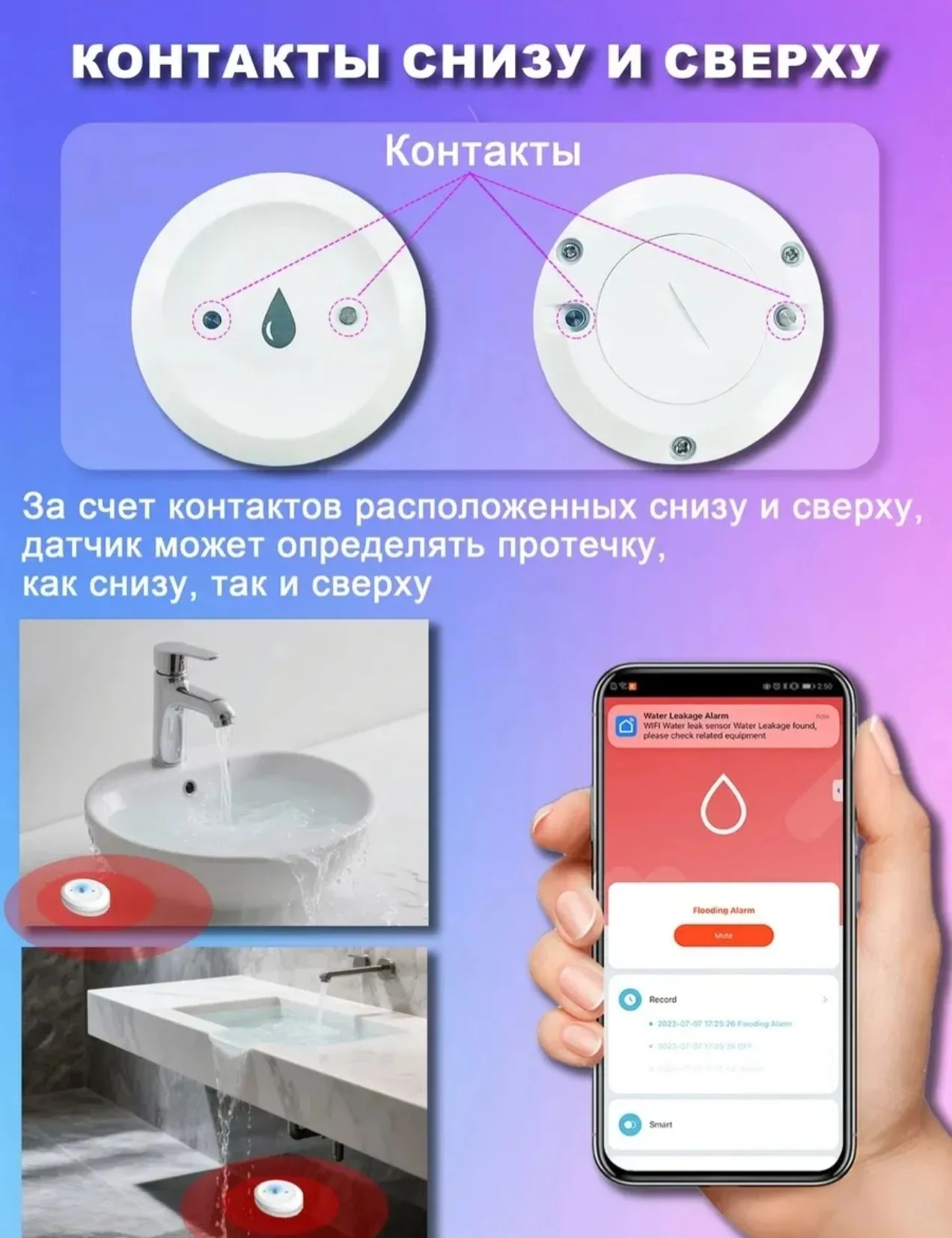 Датчик протечки жидкости - миниатюра 3