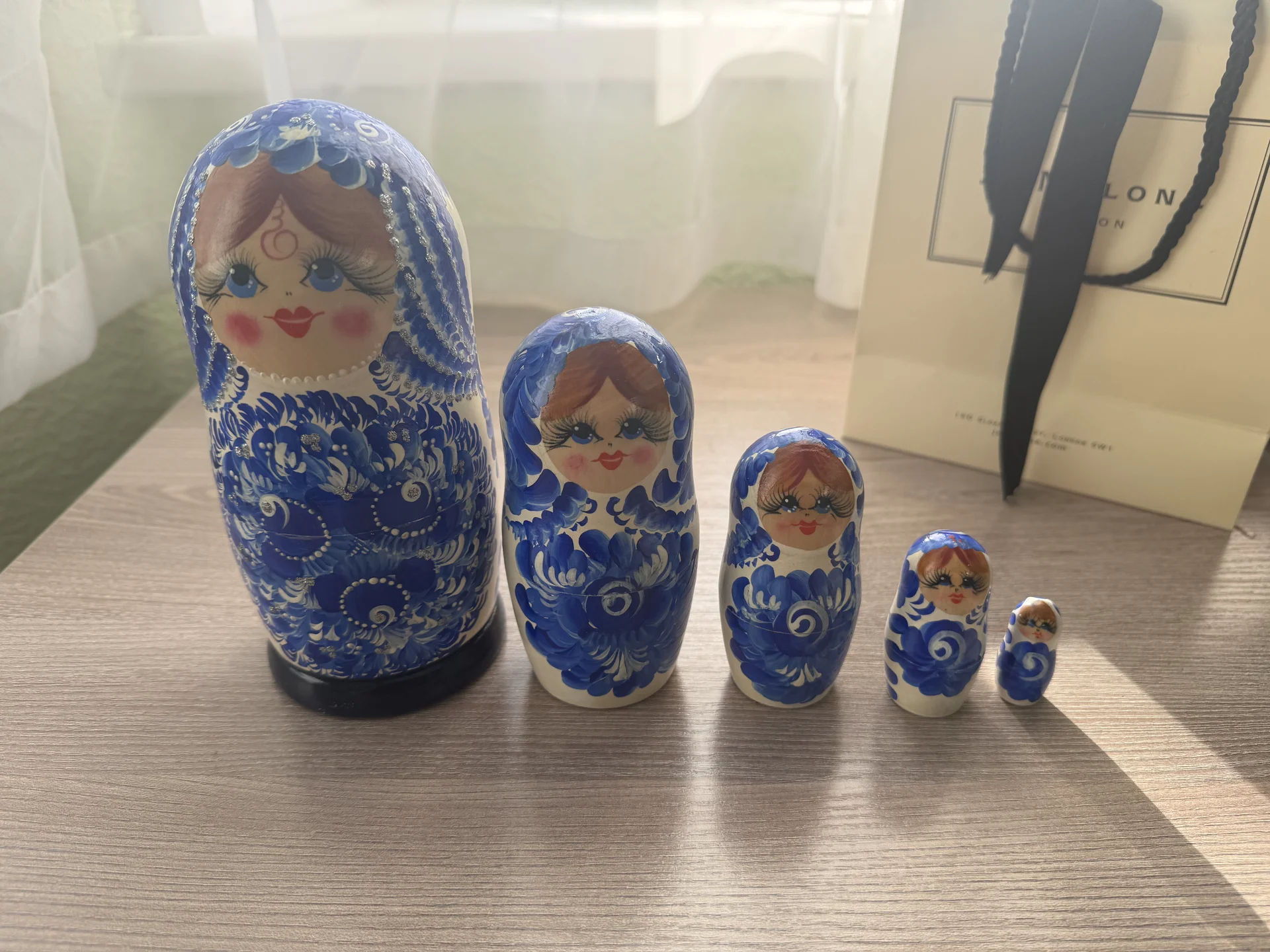 Матрешка 5 в 1 под Гжель - изображение 1