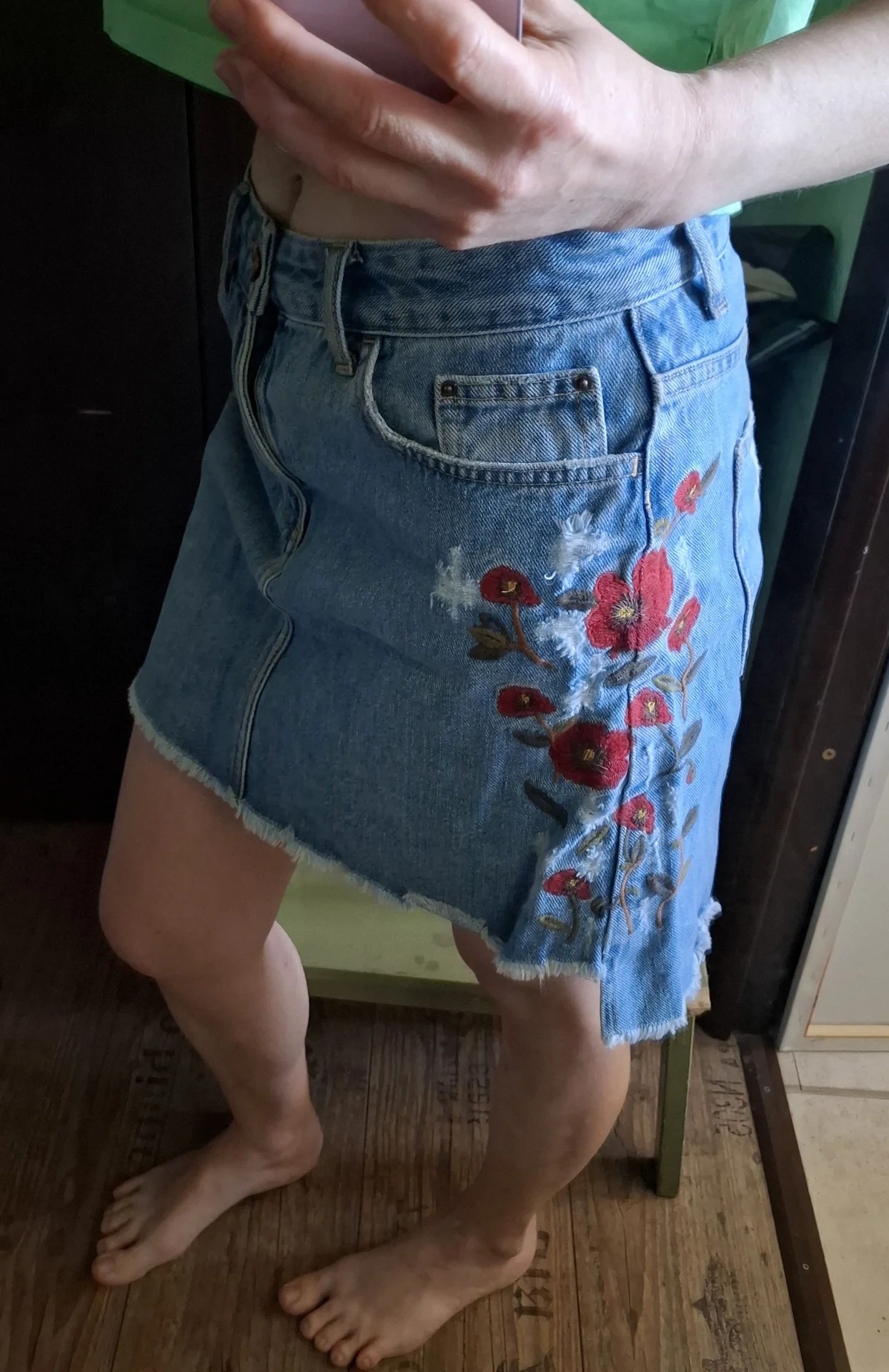 Джинсовая юбка zara - изображение 1