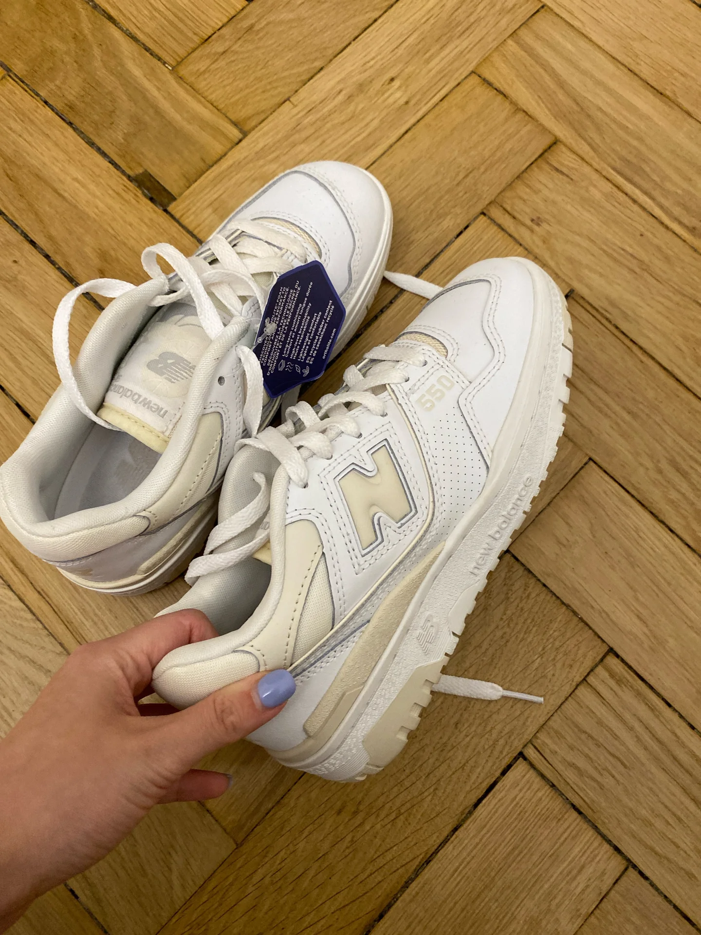 Кроссовки женские New balance 550 off white новые - миниатюра 2