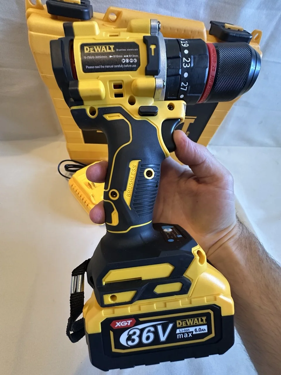 Ударный шуруповерт DeWalt 36V 2 АКБ 6Ah Новый - миниатюра 7