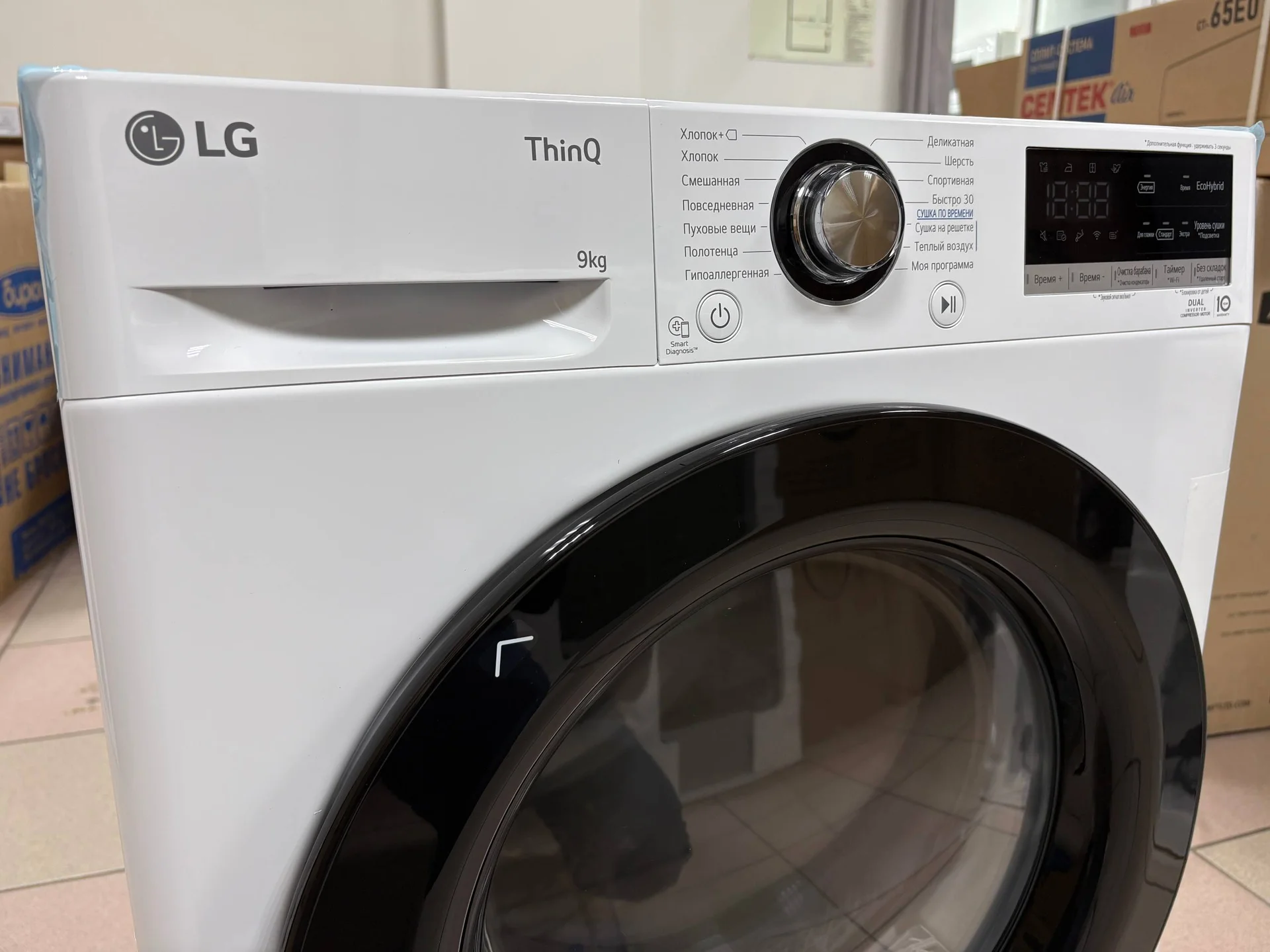 Сушильная машина LG 9 кг с тепловым насосом - миниатюра 6