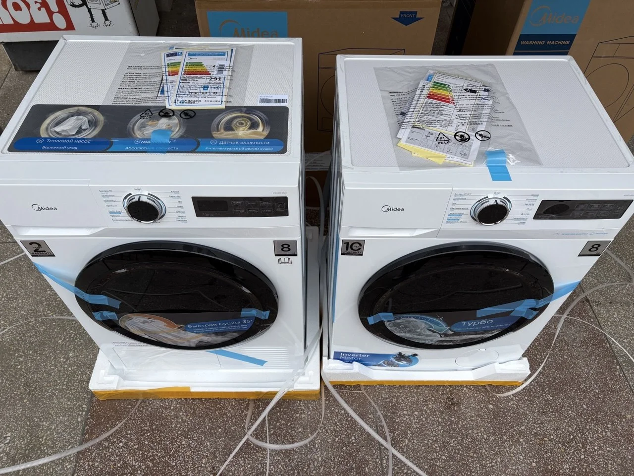 Комплект Midea стиральная и сушильная машина - миниатюра 2