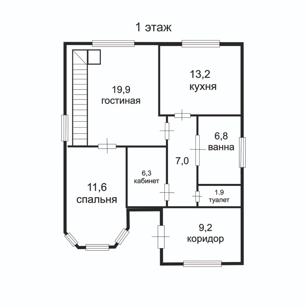 Продаётся новый современный дом 170 кв.м в центре станицы Васюринской. - миниатюра 16