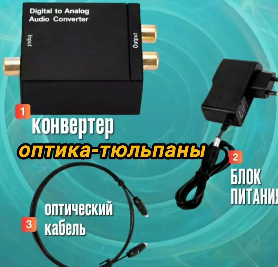 Переходник/адаптер(оптика,hdmi,тюльпаны - миниатюра 4